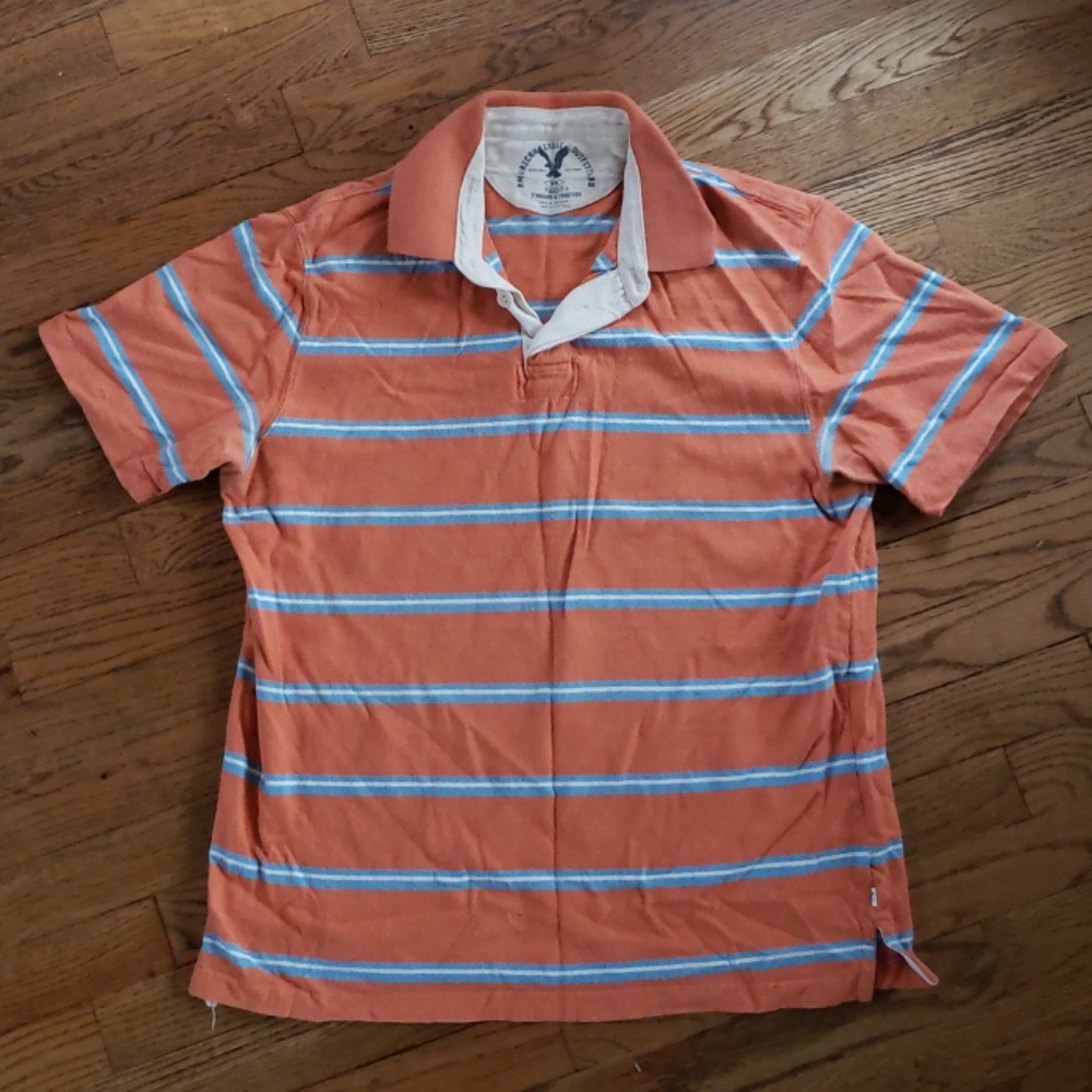 AE American Eagle I Striped Polo I Short Sleeve